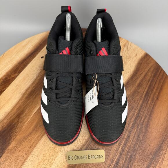 Adidas Powerlift 5 Weightlifting Shoes Gym Trainers Men\'s 8 IH8238 Black Red main image 4